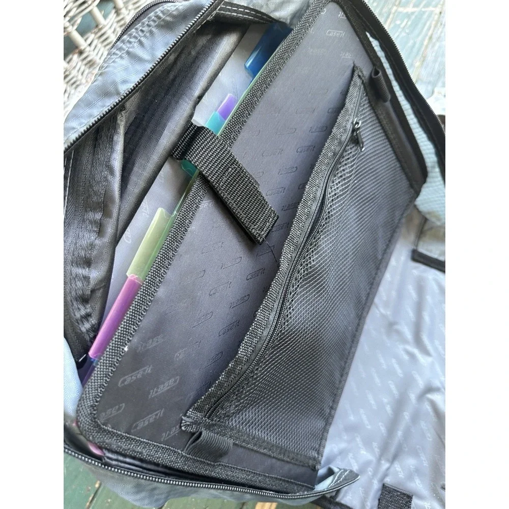 Case-It 3' 3-Ring Zipper Binder With Handle and Shoulder Strap